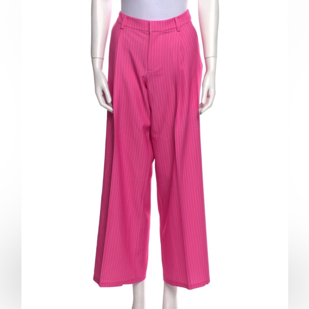 Ser.O.Ya Fuchsia Wide-Leg Trousers